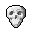 white skull decoration
