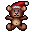 christmas bear doll